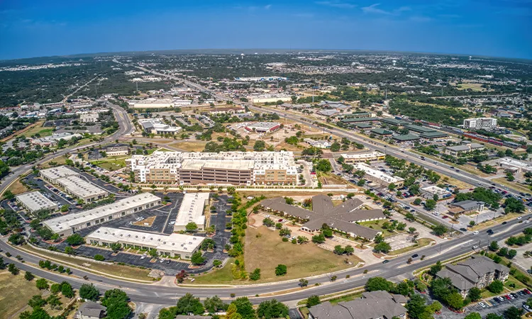 roofing company cedar park texas (aerial view)